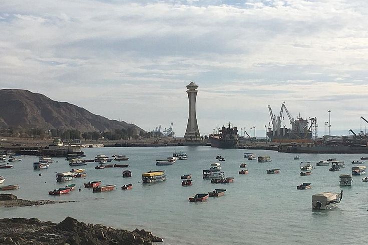 Construction of the new fishers' marina in Aqaba
