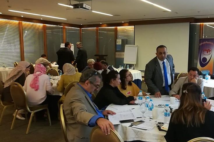 Working groups on 'How to raise awareness on the Access to information law in Jordan" and....